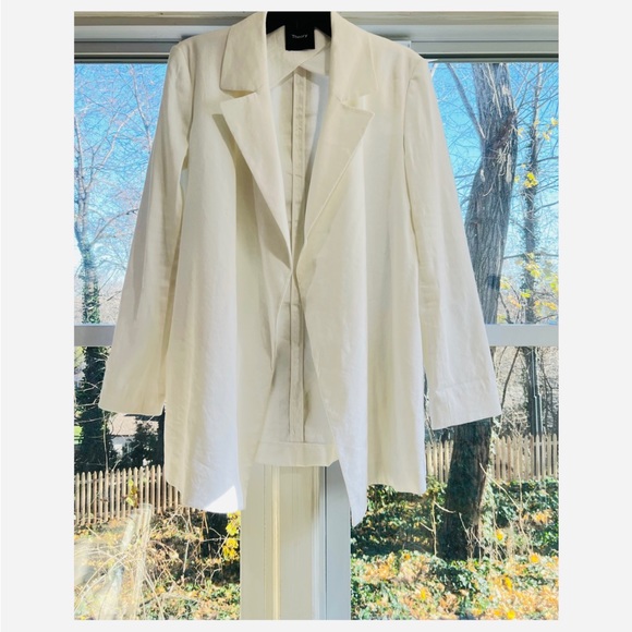 Theory Jackets & Blazers - Theory white long sleeve blazer